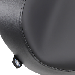 PartzBiz HD DS08020990 - Drag Black Solo Seat ไวนิลเรียบสะท้อนแสงอาทิตย์ Harley Softail FXST 84-99