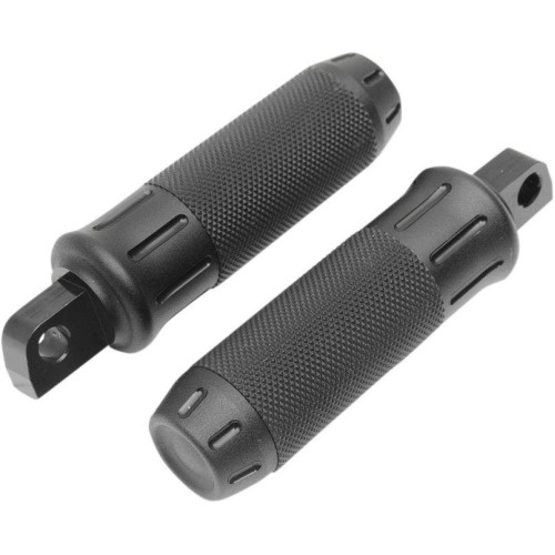 PartzBiz HD: 4418198-ลาก Black Stealth Billet Custom Male Mount Footpegs หมุดเท้าพร้อมยางคู่ Harley PartzBiz HD: 4418198-ลาก Black Stealth Billet Custom Male Mount Footpegs หมุดเท้าพร้อมยางคู่ Harley
