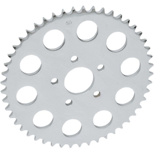 PartzBiz HD: 4418167-Drag Chrome 49 th Tooth Dished Rear Wheel Sprocket w/ 530 Chain 00-17 Harley | 1210-0368 PartzBiz HD: 4418167-Drag Chrome 49 th Tooth Dished Rear Wheel Sprocket w/ 530 Chain 00-17 Harley | 1210-0368