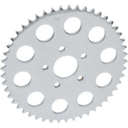 PartzBiz HD DS12100606 - Drag Chrome 51 th Tooth Flat Rear Wheel Sprocket w/ 530 Chain 86-99 Harley | 1210-0606 PartzBiz HD DS12100606 - Drag Chrome 51 th Tooth Flat Rear Wheel Sprocket w/ 530 Chain 86-99 Harley | 1210-0606