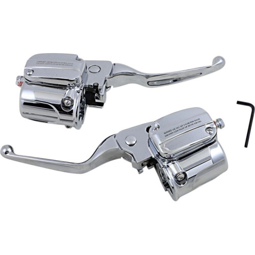 PartzBiz HD: 4418112-Drag Chrome Handlebar Controls Hydraulic Brake Clutch ABS Harley Road Glide 15-16 PartzBiz HD: 4418112-Drag Chrome Handlebar Controls Hydraulic Brake Clutch ABS Harley Road Glide 15-16
