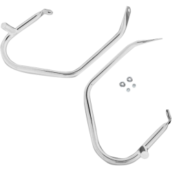 PartzBiz HD DS05051563 - Drag Chrome Saddlebags Guards Support Kit Harley Touring FLH/T 97-08 PartzBiz HD DS05051563 - Drag Chrome Saddlebags Guards Support Kit Harley Touring FLH/T 97-08