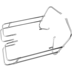 PartzBiz HD DS35011249 - ชุดรองรับ Drag Chrome Saddlebags Guards OE Repl 9121697 Harley Touring 97-08