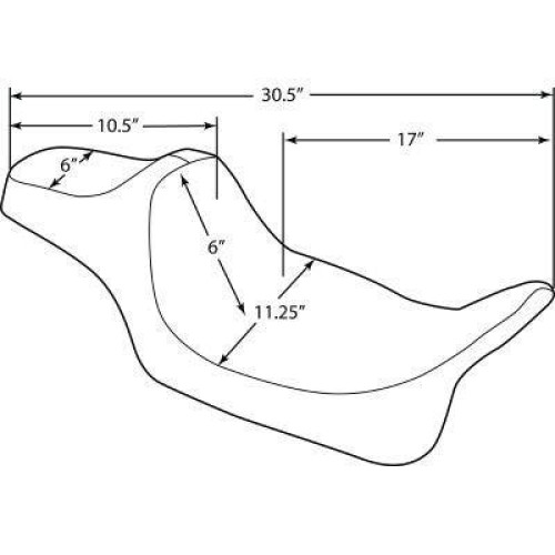 PartzBiz HD: 4418008-Drag Extended Reach Predator III 2-Up Seat Smooth Vinyl Harley FLH/T 08-Up 0801-1259 08011259 Harley-Davidson Electra Glide Road Glide Road King Street Glide Tri Glide FLHT FLHR FLTR FLHX PartzBiz HD: 4418008-Drag Extended Reach Predator III 2-Up Seat Smooth Vinyl Harley FLH/T 08-Up 0801-1259 08011259 Harley-Davidson Electra Glide Road Glide Road King Street Glide Tri Glide FLHT FLHR FLTR FLHX