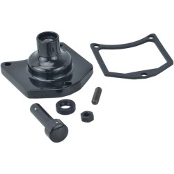 PartzBiz HD DS21100996 - Drag Specialties Gloss Black Aluminum Solenoid Starter Cover 91-17 Harley big twin Sportster