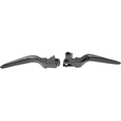 PartzBiz HD DS06100211 - Drag Gloss Black Wide Blade Hand Lever Set สำหรับ Harley 96-17 Big Twin 96-03 XL | 0610-0211 PartzBiz HD DS06100211 - Drag Gloss Black Wide Blade Hand Lever Set สำหรับ Harley 96-17 Big Twin 96-03 XL | 0610-0211