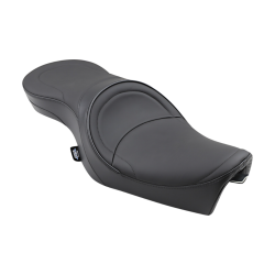 PartzBiz HD DS08040258 - Drag Low-Profile Touring Mild Stitch สีดำ Seat 4 Harley 06-22 XL Models | 0
