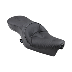 PartzBiz HD DS08040261 - Drag Low-Profile Touring Pillow-Style Black Seat 4 Harley 06-22 XL Models | 0