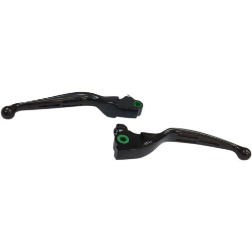PartzBiz HD: 4417915-Drag Specialties 0610-1981 06101981 Matte Black Slotted Wide Blade Lever Set 2017-2018 Harley Davidson Tri Glide FLHTCUTG & Freewheeler FLRT Trikes Touring Bagger Dresser H07-0604MB