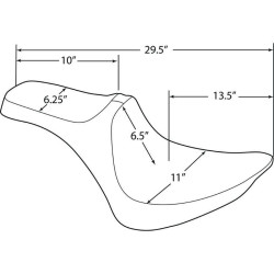 PartzBiz HD DS08021367 - Drag Predator III Silver Double Diamond 2-Up Seat สำหรับ 84-99 HD Softail FXST FLST PartzBiz HD DS08021367 - Drag Predator III Silver Double Diamond 2-Up Seat สำหรับ 84-99 HD Softail FXST FLST