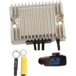 PartzBiz HD DS21121053 - Drag Premium Solid State Chrome Voltage Regulator Harley 2000 Softail 74512-00 | 2112-1053