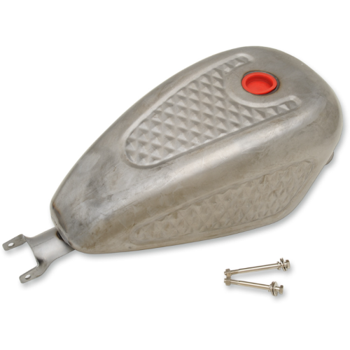 PartzBiz HD: 4417760-Drag Raw Diamond Style 3 Gallon Gas Tank Vented Cap Harley Sportster 04-06 PartzBiz HD: 4417760-Drag Raw Diamond Style 3 Gallon Gas Tank Vented Cap Harley Sportster 04-06