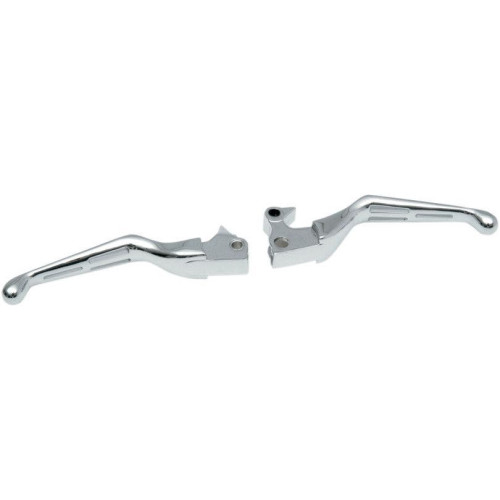 PartzBiz HD: 4417614-Drag Chrome Slotted Wide Brake Clutch Lever Set Harley Sportster XL 04-13 | 0610-0632 PartzBiz HD: 4417614-Drag Chrome Slotted Wide Brake Clutch Lever Set Harley Sportster XL 04-13 | 0610-0632
