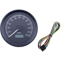 PartzBiz HD DS22100502 - Drag Specialties สีดำ 3-3/8” มาตรวัดความเร็วอิเล็กทรอนิกส์แบบตั้งโปรแกรมได้ 120 MPH Harley PartzBiz HD DS22100502 - Drag Specialties สีดำ 3-3/8” มาตรวัดความเร็วอิเล็กทรอนิกส์แบบตั้งโปรแกรมได้ 120 MPH Harley