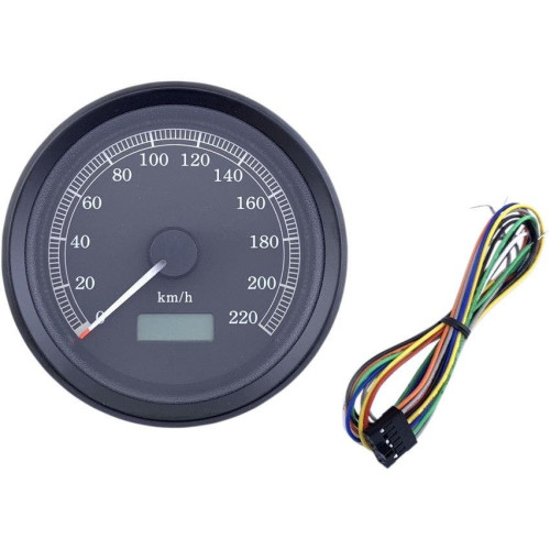 PartzBiz HD: 4417597-Drag Specialties สีดำ 3-3/8” มาตรวัดความเร็วอิเล็กทรอนิกส์แบบตั้งโปรแกรมได้ 220 KMH Harley PartzBiz HD: 4417597-Drag Specialties สีดำ 3-3/8” มาตรวัดความเร็วอิเล็กทรอนิกส์แบบตั้งโปรแกรมได้ 220 KMH Harley