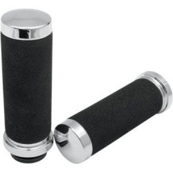 PartzBiz HD DS06300591 - Drag Specialties Black Foam Sundance Hand Grips for Harley Throttle by Wire | 0630-0591 PartzBiz HD DS06300591 - Drag Specialties Black Foam Sundance Hand Grips for Harley Throttle by Wire | 0630-0591