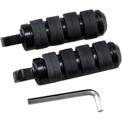 PartzBiz HD DS16030353 - Drag Small Black Rubber Soft-Ride Male Mount Motorcycle Foot Pegs Pair PartzBiz HD DS16030353 - Drag Small Black Rubber Soft-Ride Male Mount Motorcycle Foot Pegs Pair