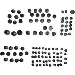 PartzBiz HD DS24010699 - Drag Specialties Black Standard Engine Trans Primary Bolt Cover Kit Harley FLH 09-16 | 352001
