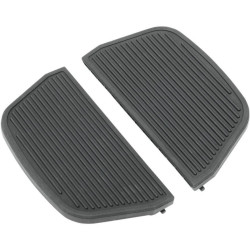 PartzBiz HD DS16210464 - ลากแผ่นปูพื้นผู้โดยสารรูปตัว D สีดำแบบดั้งเดิมแทรก Harley 06-14 - 1621 0464 Repl OEM 50606-06