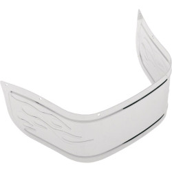 PartzBiz HD DS14050118 - Drag Specialties Chrome Flame Front Fender Skirt for Harley 84-13 FLT; FLHT - 1405-0118 PartzBiz HD DS14050118 - Drag Specialties Chrome Flame Front Fender Skirt for Harley 84-13 FLT; FLHT - 1405-0118