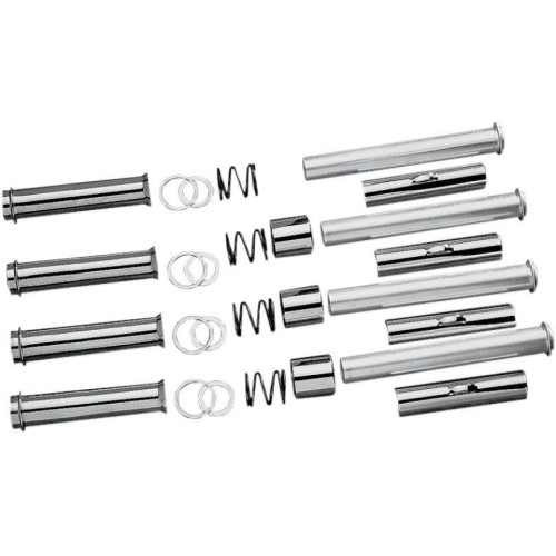 PartzBiz HD: 4417403-Drag Specialties Chrome Pushrod Tubes Covers for Harley L79-84 Shovelheads DS193761