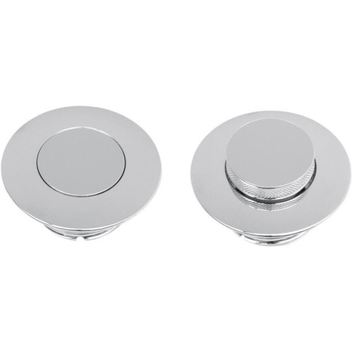 PartzBiz HD: 4417351-Drag Specialties Chrome Right Side Pop-Up Gas Vented Filler Cap for Harley 96-15 | 0703-0293 PartzBiz HD: 4417351-Drag Specialties Chrome Right Side Pop-Up Gas Vented Filler Cap for Harley 96-15 | 0703-0293