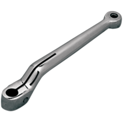 PartzBiz HD DSDS530612 - Drag Chrome Heel & Toe Shift Lever สำหรับ Harley Softail FLST Touring 86-06 | DS-530612 เปลี่ยน OEM 33895-82/82B