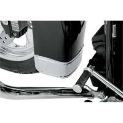 PartzBiz HD DS14050117 - Drag Specialties Chrome Smooth Front Fender Skirt for Harley 84-13 FLT; FLHT - 1405-0117 PartzBiz HD DS14050117 - Drag Specialties Chrome Smooth Front Fender Skirt for Harley 84-13 FLT; FLHT - 1405-0117