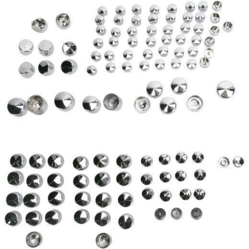PartzBiz HD: 4417346-Drag Specialties Chrome Standard Engine Trans Primary Bolt Cover Kit For Harley FLH 09-16 24010698 PartzBiz HD: 4417346-Drag Specialties Chrome Standard Engine Trans Primary Bolt Cover Kit For Harley FLH 09-16 24010698