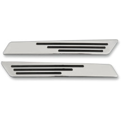 PartzBiz HD DS35010962 - Drag Specialties Hotop Designs Chrome Saddlebag บานพับแทรกสำหรับ Harley 14-15 - 3501-0962