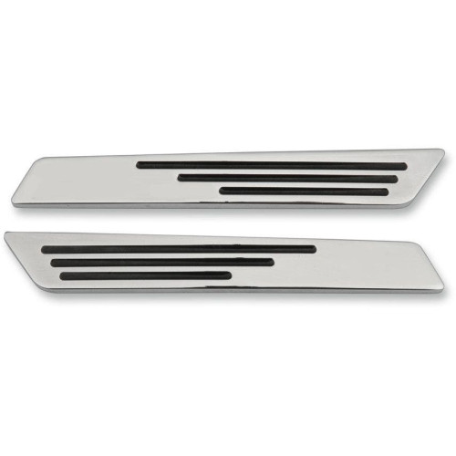 PartzBiz HD: 4417221-Drag Specialties Hotop Designs Chrome Saddlebag Hinge Inserts for Harley 14-15 - 3501-0962