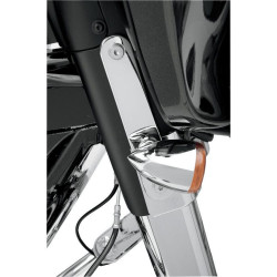 PartzBiz HD DS20200396 - Drag Specialties HotTop Designs Chrome Turn Signal Relocation Mounts Harley FLH/T | 2020-0396 PartzBiz HD DS20200396 - Drag Specialties HotTop Designs Chrome Turn Signal Relocation Mounts Harley FLH/T | 2020-0396
