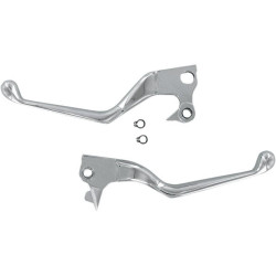 PartzBiz HD DS06100127 - Drag Chrome Wide Blade Clutch Hand Brake Levers Sportster XL 04-13 | 0610-0127 PartzBiz HD DS06100127 - Drag Chrome Wide Blade Clutch Hand Brake Levers Sportster XL 04-13 | 0610-0127