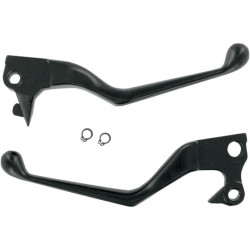 PartzBiz HD DS06100129 - Stain Matte Black Wide Blade Clutch Hand Brake Levers Sportster XL 04-13 | 0610-0129 PartzBiz HD DS06100129 - Stain Matte Black Wide Blade Clutch Hand Brake Levers Sportster XL 04-13 | 0610-0129