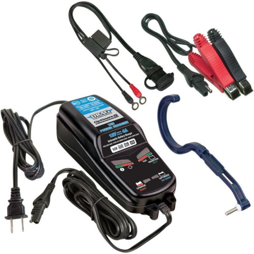 PartzBiz HD: 4417181-Drag Specialties Optimate Power Charger 12V 4A Deep Cycle AGM รถจักรยานยนต์ ออโต้คาร์ แบตเตอรี่เรือ