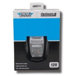 PartzBiz HD DS38070254 - Drag Specialties Optimate 3 7 Step Automatic Battery 12v Volt Charger Maintainer