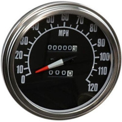PartzBiz HD DSDS243901 - Drag Specialties Polished Black 5" 2240:60 Mechanical Speedometer 91-95 Softail harley davidson classic custom upgrade replacement chopper bobber motorcycle speedo PartzBiz HD DSDS243901 - Drag Specialties Polished Black 5" 2240:60 Mechanical Speedometer 91-95 Softail harley davidson classic custom upgrade replacement chopper bobber motorcycle speedo