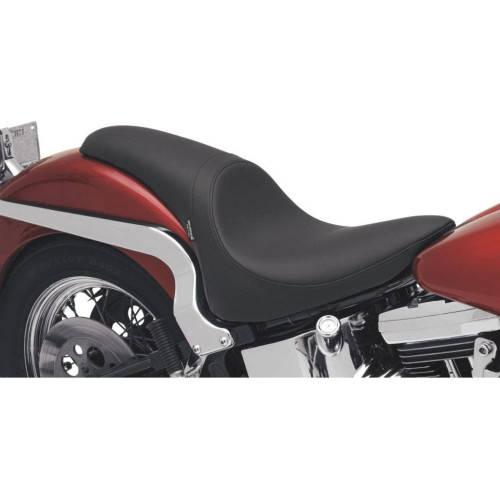 PartzBiz HD: 4417151-Drag Specialties Predator 2-Up Seat Smooth Black Harley Softail FLST FXST 84-99
