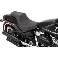 PartzBiz HD DS08021266 - Drag Specialties Predator III Smooth Black 2-Up Seat 18-23 0802-1266 08021266 Harley Breakout FXBR Harley Davidson Softail Fat Bob breakout FXBR 