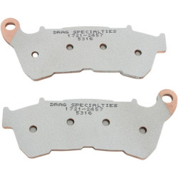 PartzBiz HD DS17212457 - Drag Specialties Premium Sintered Front Brake Pads Harley Sportster XL 14-17 | 1721-2457 PartzBiz HD DS17212457 - Drag Specialties Premium Sintered Front Brake Pads Harley Sportster XL 14-17 | 1721-2457