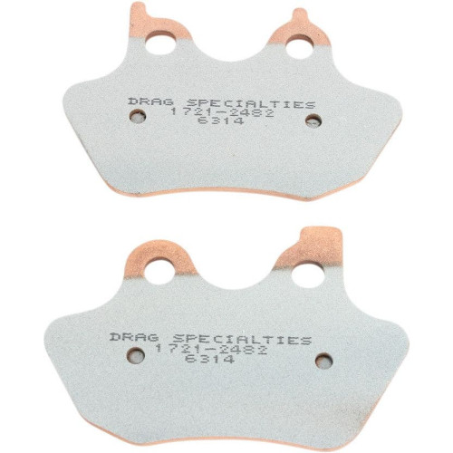 PartzBiz HD: 4417106-Drag Specialties Premium Sintered Front Rear Brake Pads Harley 05-07 Big Twin | 1721-2482