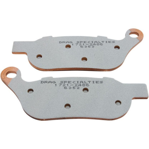 PartzBiz HD: 4417110-Drag Specialties Premium Sintered Rear Brake Pads Harley Softail Dyna 08-17 | 1721-2486