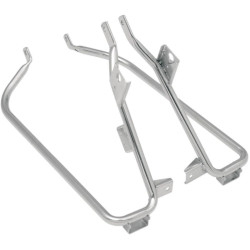 PartzBiz HD DS35010612 - ลาก Saddlebag Chrome สนับสนุนวงเล็บ 09-13 Harley Touring Repl OEM 49206-09A