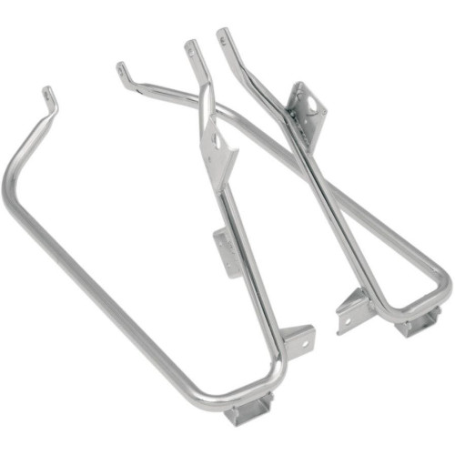 PartzBiz HD: 4417073-ลาก Saddlebag Chrome สนับสนุนวงเล็บ 09-13 Harley Touring Repl OEM 49206-09A