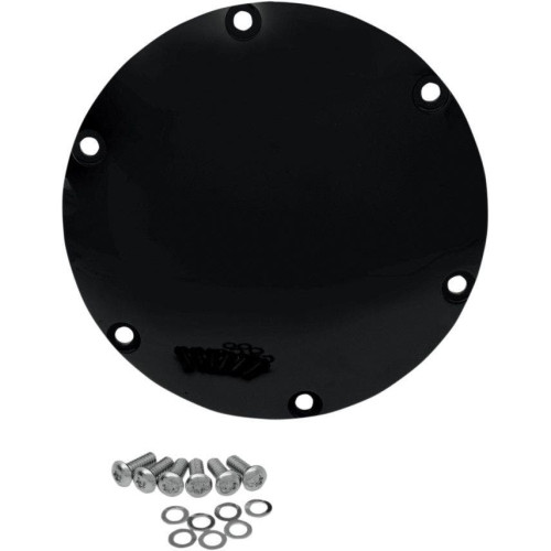 PartzBiz HD: 4417035-Drag Specialties Gloss Black Die Cast Domed Derby Cover 04-18 Harley Sportster | 1107-0287