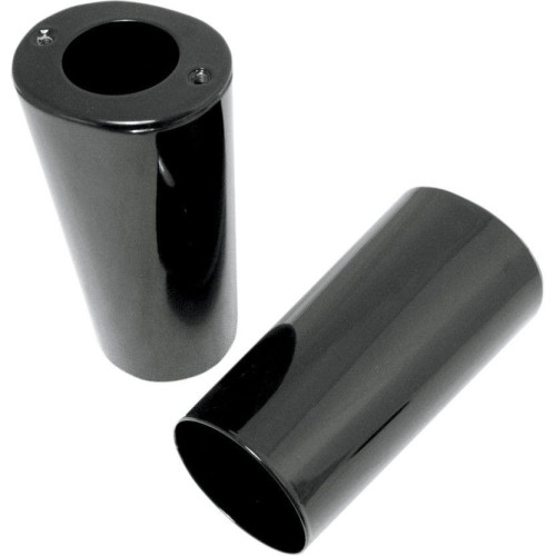 PartzBiz HD: 4417046-Drag Specialties Black Smooth Stock Length Repl OEM Upper Slider Covers 84-13 | 0411-0044