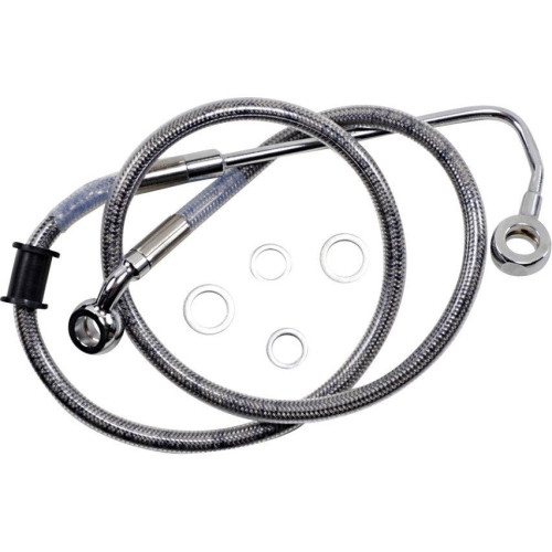 PartzBiz HD: 4417014-Drag Specialties Stainless 34” Stock length สายเบรก HD Softail FLSTN 15-17 เปลี่ยนใหม่ดีที่สุด PartzBiz HD: 4417014-Drag Specialties Stainless 34” Stock length สายเบรก HD Softail FLSTN 15-17 เปลี่ยนใหม่ดีที่สุด