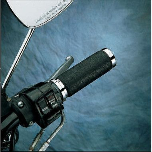 PartzBiz HD: 4416995-Drag Specialties ปลอกหุ้มยางสีดำพื้นผิว Chrome Ends Harley Cable Throttle | DS-243105 PartzBiz HD: 4416995-Drag Specialties ปลอกหุ้มยางสีดำพื้นผิว Chrome Ends Harley Cable Throttle | DS-243105