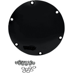 PartzBiz HD DS11070441 - Drag Specialties Wrinkle Black Die Cast Domed Derby Cover 04-18 Harley Sportster | 1107-0441