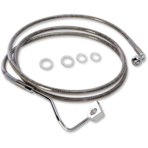PartzBiz HD: 4416959-Drag Stainless Clear Coated ขยายสายเบรคหน้ายาว +4 ” รวม 68ÔøΩ ” | 1741-4499 PartzBiz HD: 4416959-Drag Stainless Clear Coated ขยายสายเบรคหน้ายาว +4 ” รวม 68ÔøΩ ” | 1741-4499